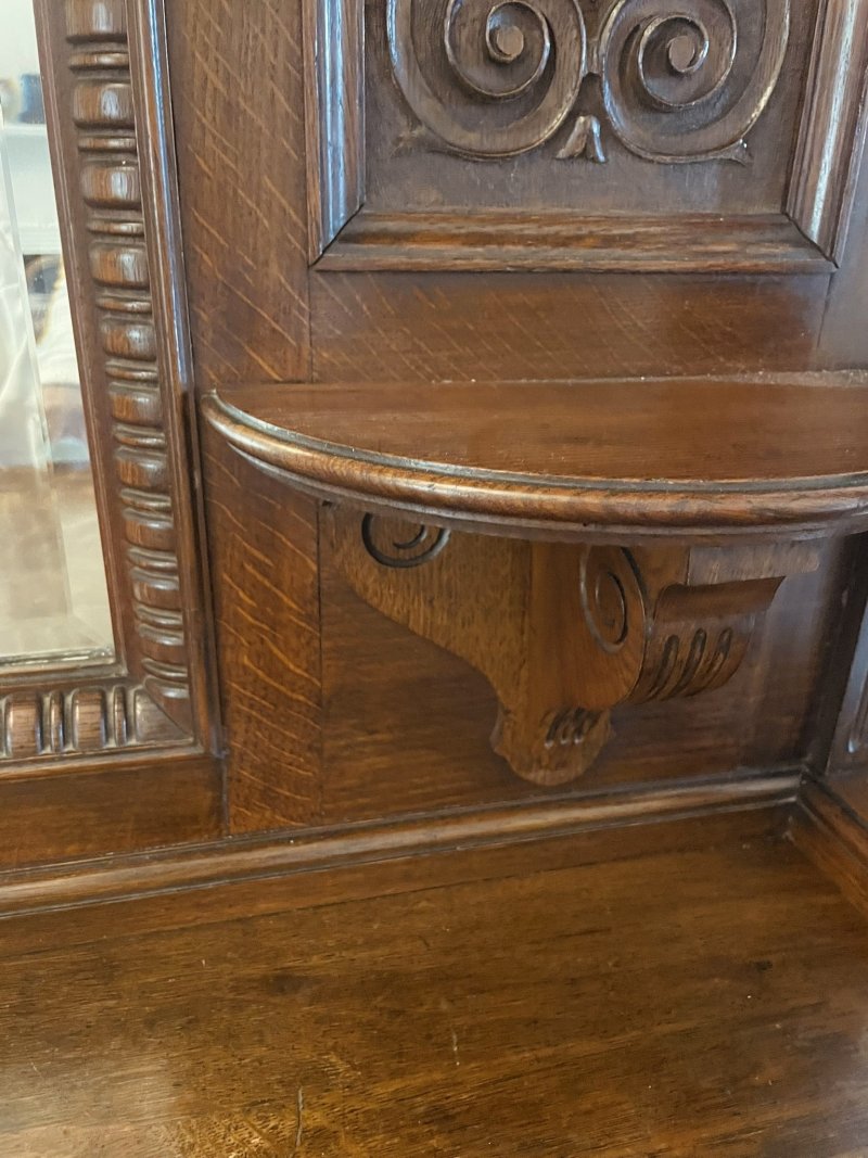 Outstanding Quality Antique Victorian Carved Oak Sideboard - Image 13